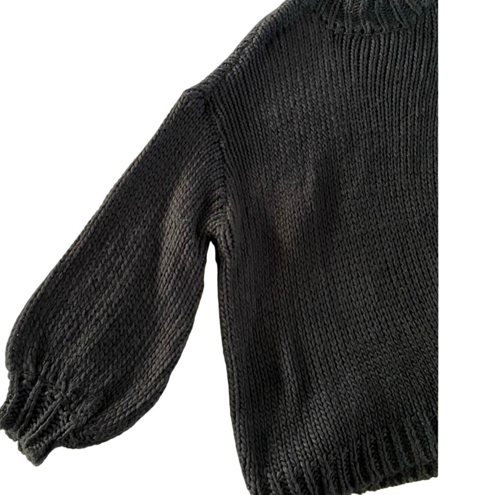 SHOW ME YOUR MUMU Jude Wool Sweater XL Chunky Knit Balloon Sleeve Oversized Boho - Picture 9 of 15